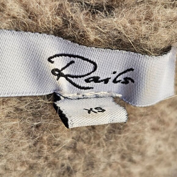 Rails Animal Print Crewneck Sweater Womens Sz XS Alpaca Wool Crew Neck Long Slv - Picture 6 of 7